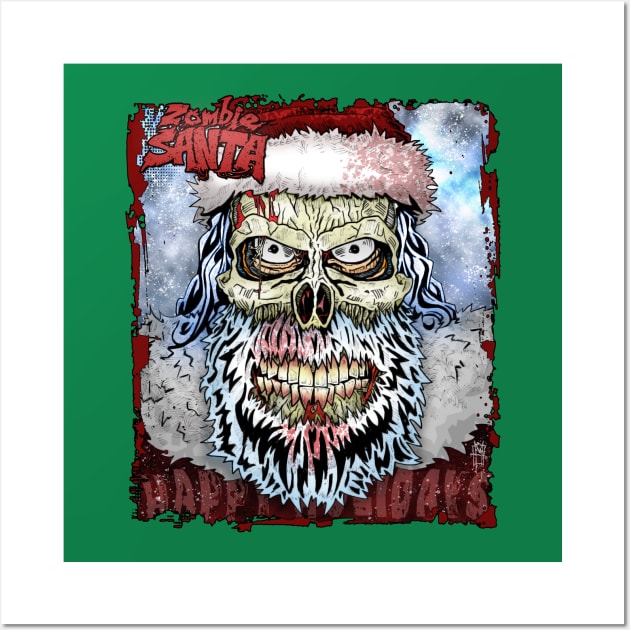 Zombie Santa by Grafixs©/ Miguel Heredia Wall Art by Grafixs©